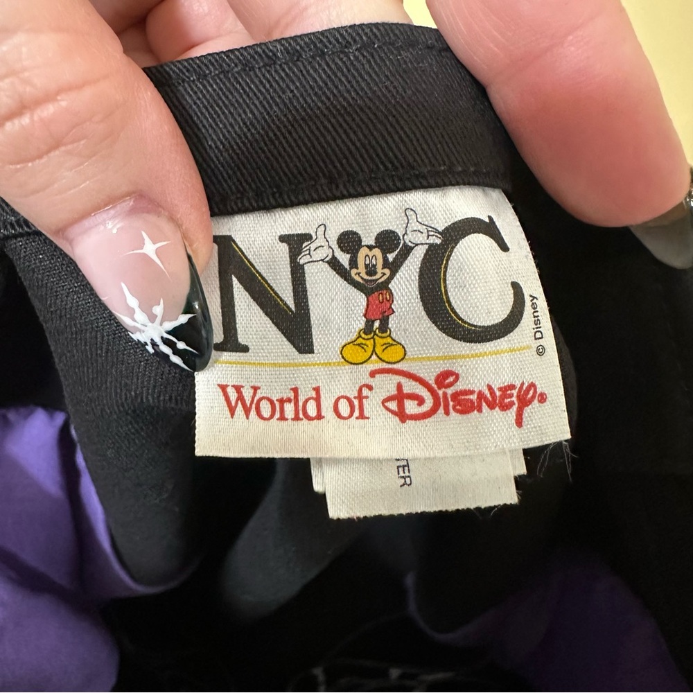 World Of Disney NYC Happy Halloween Cloth Tote Bag Trick-or-treat Black/purple - Picture 4 of 5